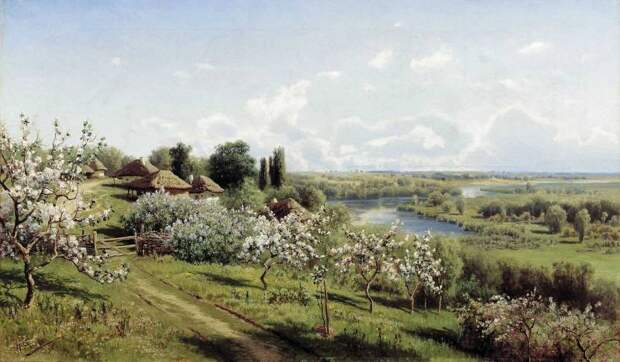 Сергеев - Яблони в цвету. В Малороссии. 1895