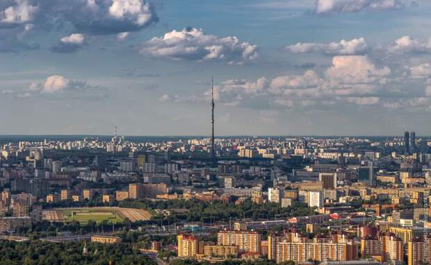 Виды Москвы с 75 этажа строящейся башни "Федерация" москва, башня, небоскреб, фото