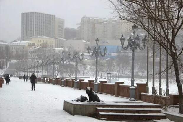 На прогулку по зимнему Владивостоку.