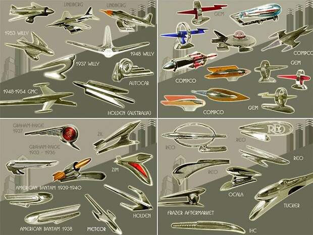 Автомобильные эмблемы на капотах (33 фото)