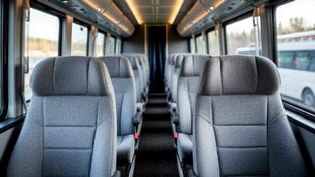 Междугородний автобус / Изображение сгенерировано нейросетью  Шедеврум