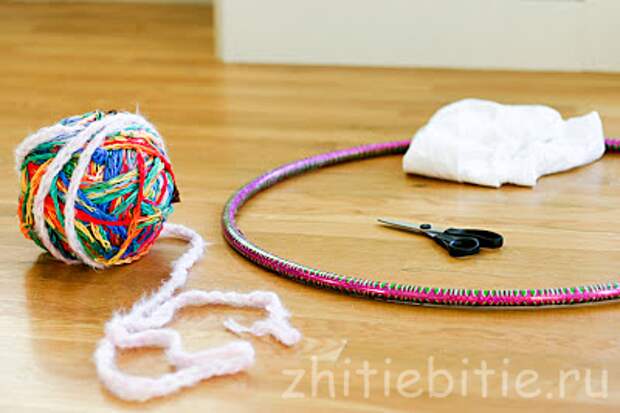 Вязание на пальцах (продолжение). Плетение декоративного коврика (+фото)