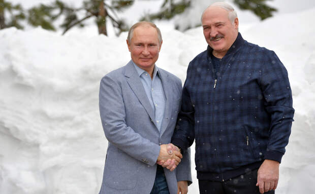 Владимир Путин и Александр Лукашенко