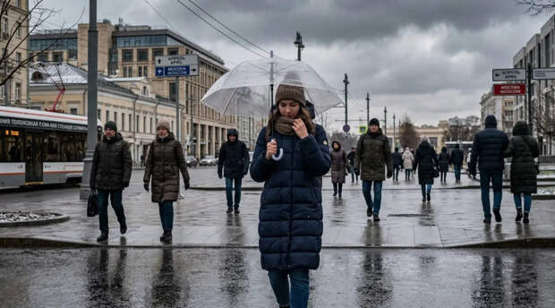 Москву накроет арктическим холодом и мокрым снегом