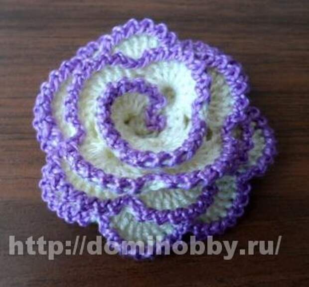 Схемы роз вязанные крючком
