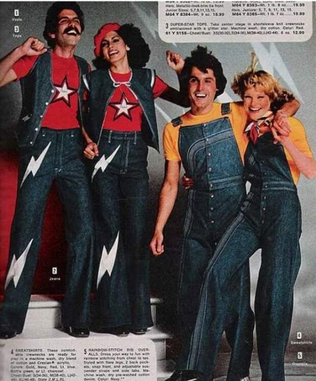 В 1970-х годах джинсы перестали ассоциироваться с одеждой фермеров и стали занимать ключевые модные позиции.