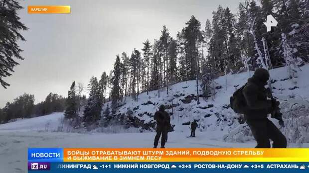 Росгвардейцы проводят масштабные противодиверсионные учения в Карелии