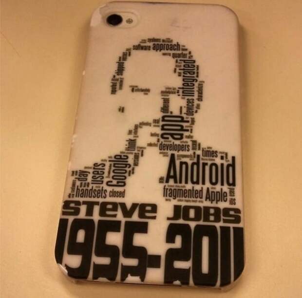 Слово "Андроид" в образе Стива Джобса