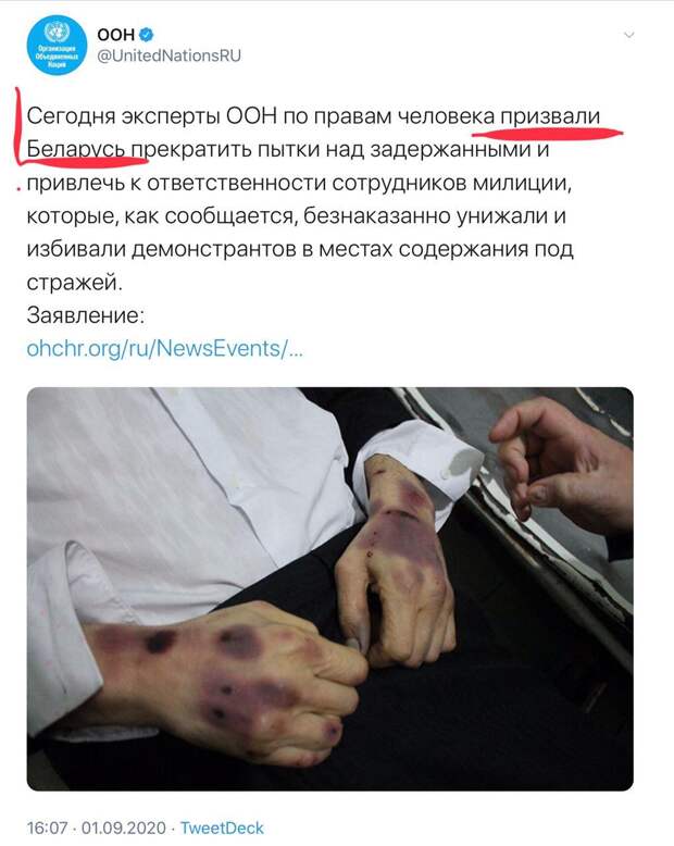 Фейки о Белоруссии распространяют уже на уровне ООН