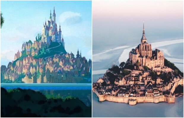 Крепость из истории про Рапунцель находится во Франции. /Фото: bienvenue.ru