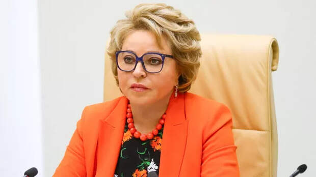 Председатель Совета Федерации Валентина Матвиенко на заседании Совета Федерации РФ