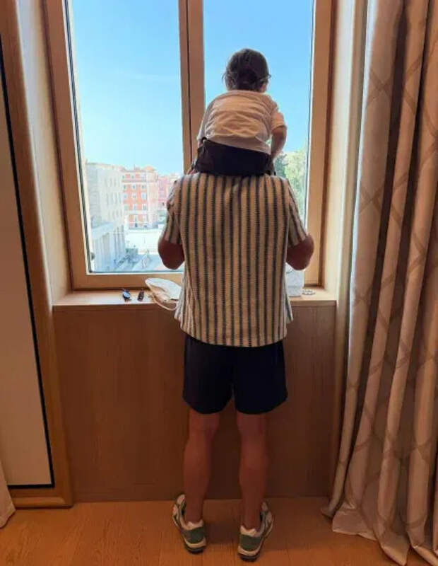 Бадер Шаммас с сыном