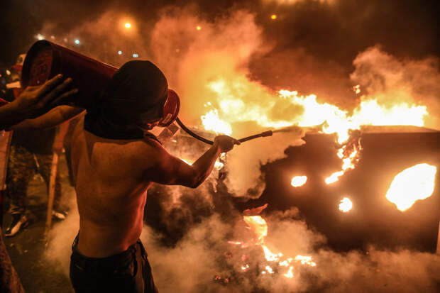 Протесты с огнем в Лиме, Перу