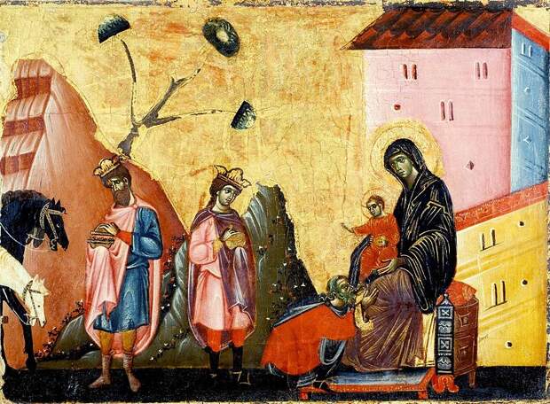 Гвидо да Сиена. Поклонение волхвов / Guido da Siena. Adoration of the Magi