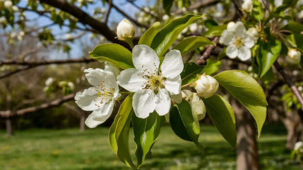 Груша взорвется цветением: просто 100 г на ведро — и никаких пустоцветов