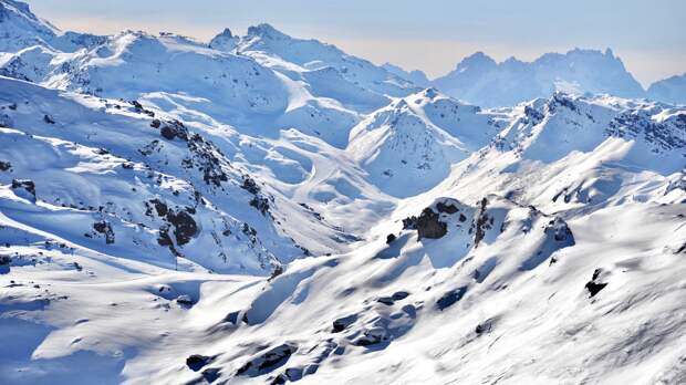 French Alps winter
