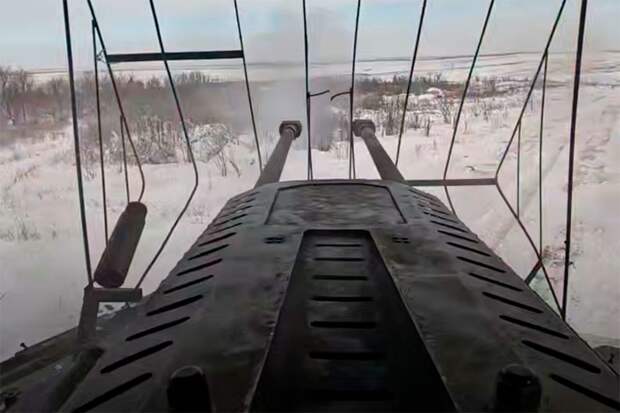 Одна БМПТ уничтожила несколько БМП, БТР и танк ВСУ