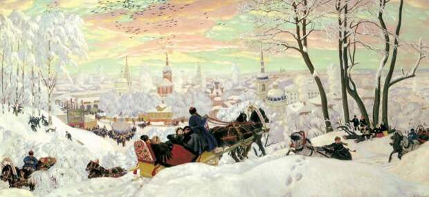 Кустодиев - Масленица. 1916