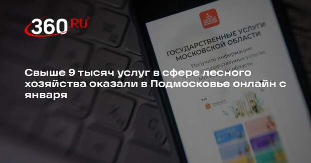 Свыше 9 тысяч услуг в сфере лесного хозяйства оказали в Подмосковье онлайн с января