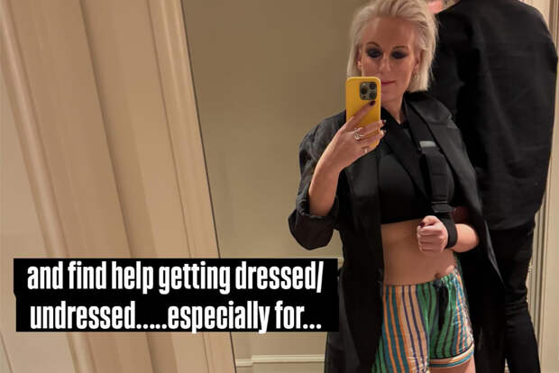 Сломавшая руку известная телеведущая пожаловалась на туалетную проблему