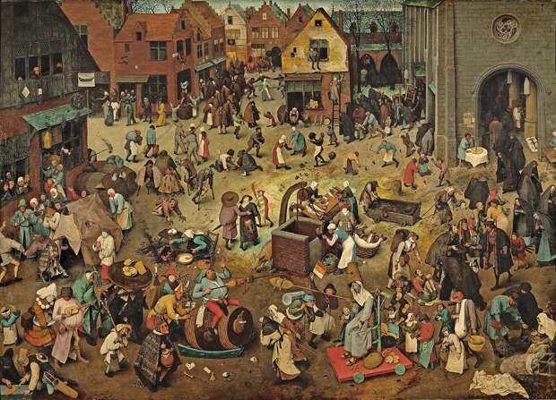 Питер Брейгель Старший, «Битва Масленицы и Поста», 1559 год