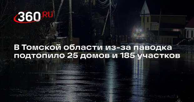 В Томской области из-за паводка подтопило 25 домов и 185 участков