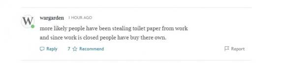 Британский психолог объяснил нездоровый интерес к туалетной бумаге во время пандемии