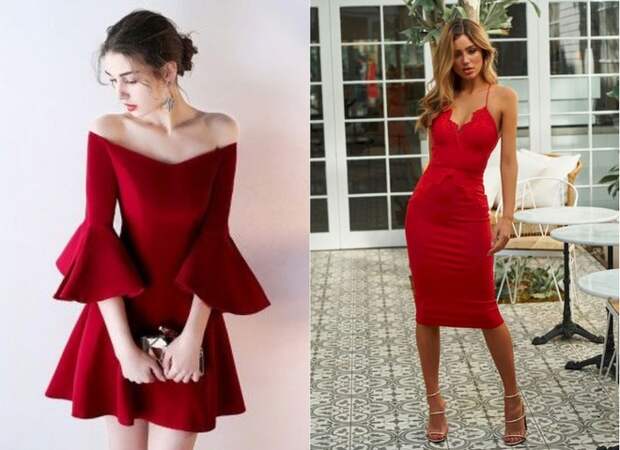 Красное платье на День святого Валентина