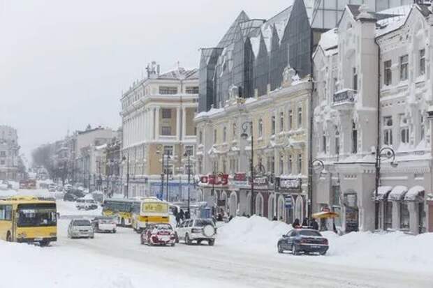 Владивосток зимой.