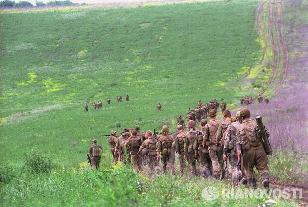 Солдаты Федеральных войск МО РФ в Чеченской Республике