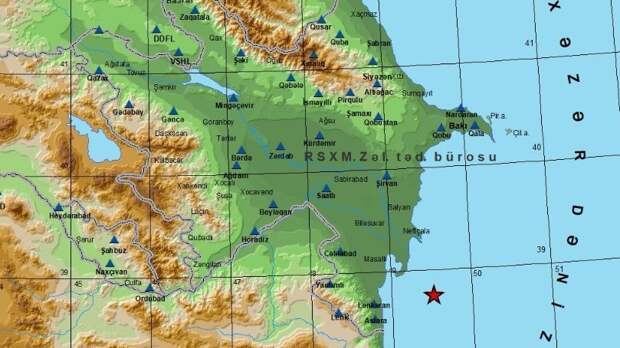 В Каспийском море с начала года зафиксировали 27 землетрясений