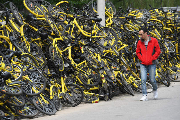 Велосипедный потоп в Китае