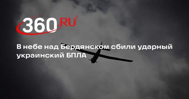 Балицкий: над Азовским морем и у Бердянска сбили ударный беспилотник ВСУ