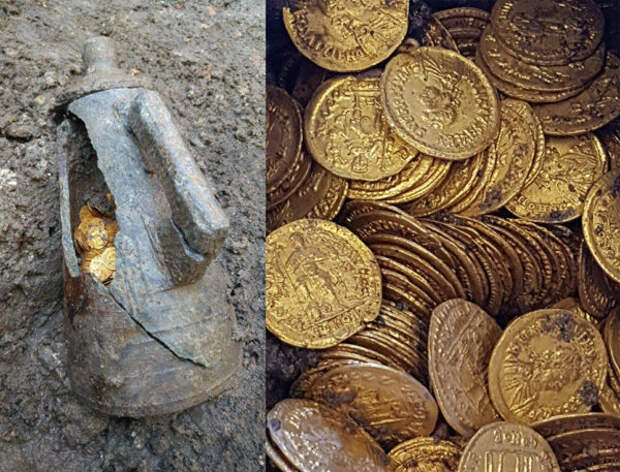 В Италии нашли золотые монеты времен Римской империи