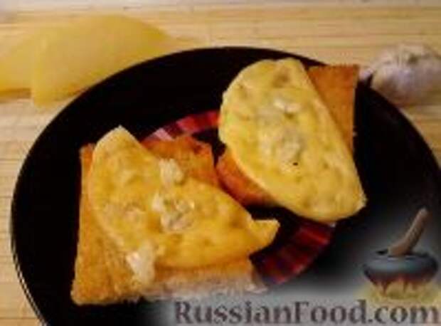 Фото к рецепту: Гренки с чесноком