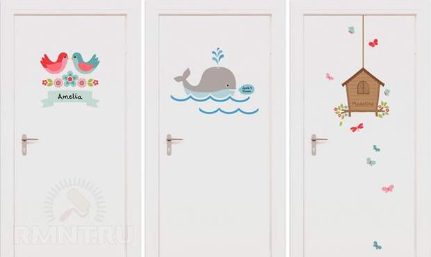 14 идей декорирования межкомнатной двери