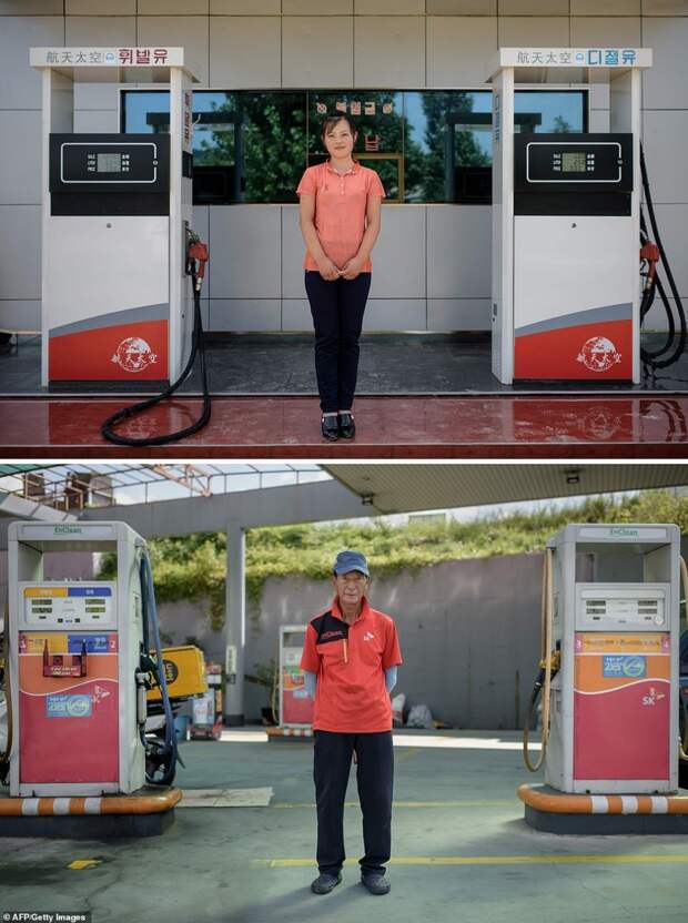Сравнения Северной и Южной Кореи в фотографиях