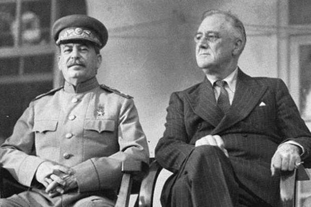 Франклин Л. Рузвельт и И.В. Сталин