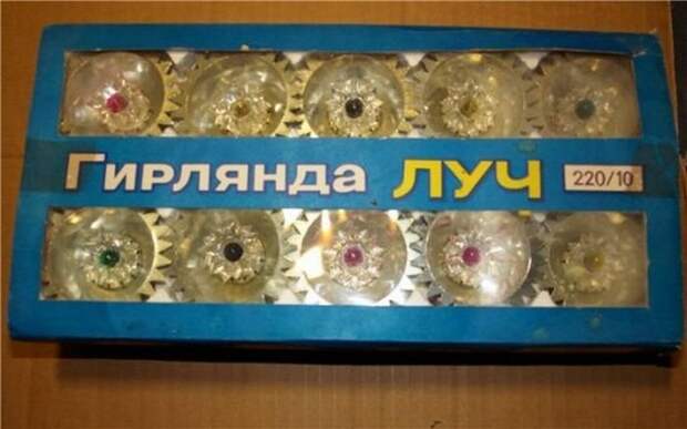 Олдскульные новогодние украшения Новый Год, СССР, Игрушки, Гирлянда, Длиннопост