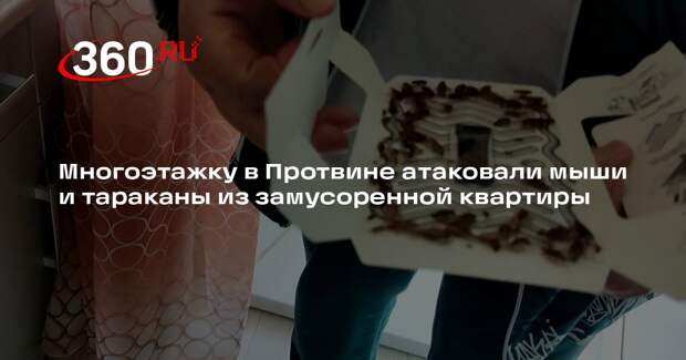 Жильцы дома в Протвине рассказали о тараканах из квартиры собирателя мусора