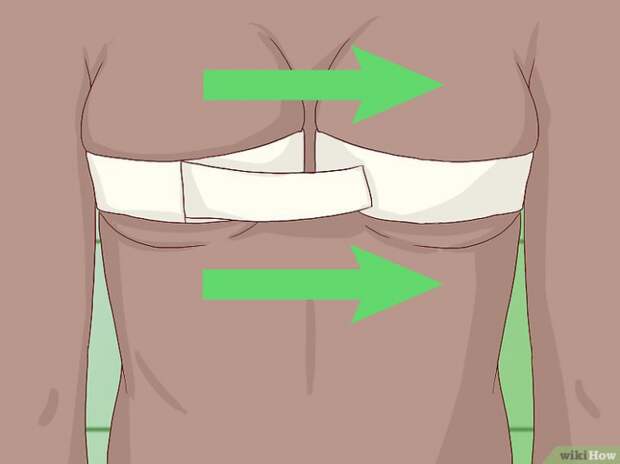 Как закрепить грудь скотчем (2 Diy)