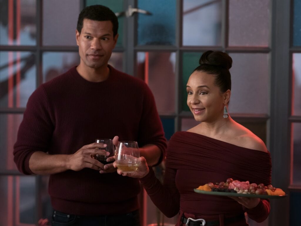 Sullivan Jones as Cameron Clayton and Carra Patterson as Kaya Blanke