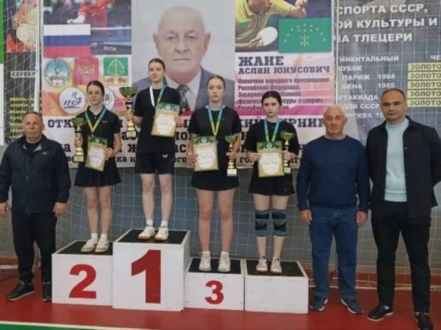 Юные теннисистки Адыгейска покорили республиканский турнир