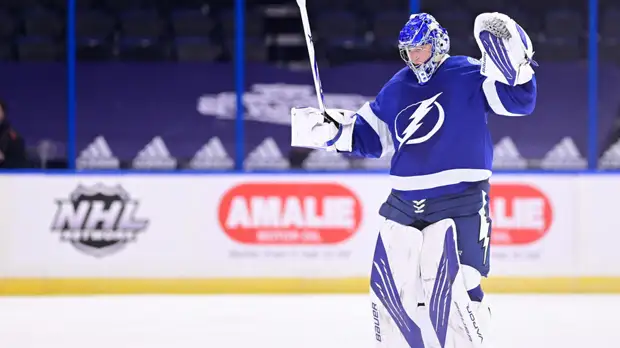 Василевский признан первой звездой матча НХЛ «Тампа» — «Детройт»