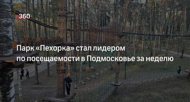 Парк «Пехорка» стал лидером по посещаемости в Подмосковье за неделю