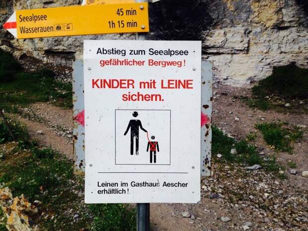Во время похода в горы родители обязаны вести детей на поводке жизнь в Швейцарии, интересно, факты, швейцария