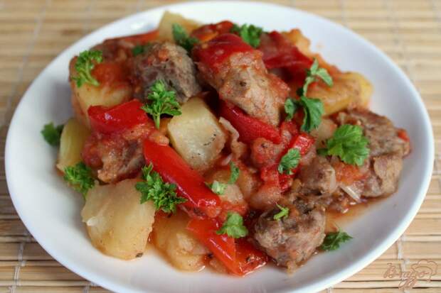 Ужин без возни - мясо с овощами в рукаве
