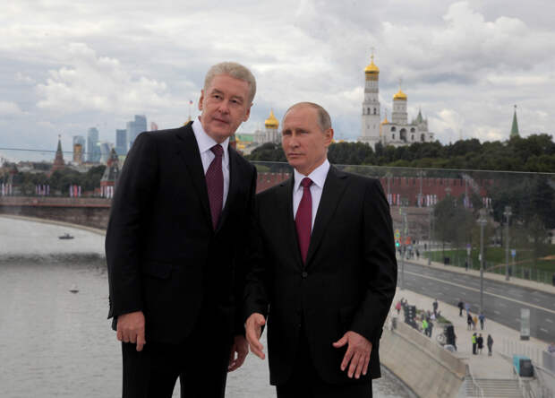 Сергей Собянин и Владимир Путин