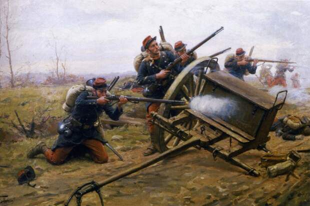 Французские солдаты, 1870 год. Художник: Paul Grolleron