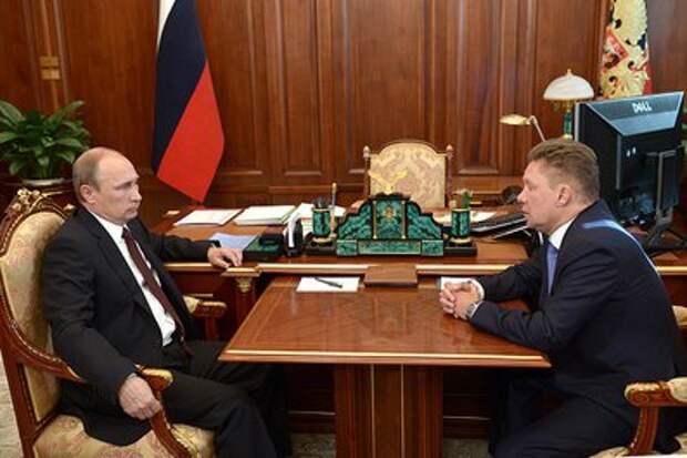 С председателем правления ОАО «Газпром» Алексеем Миллером.